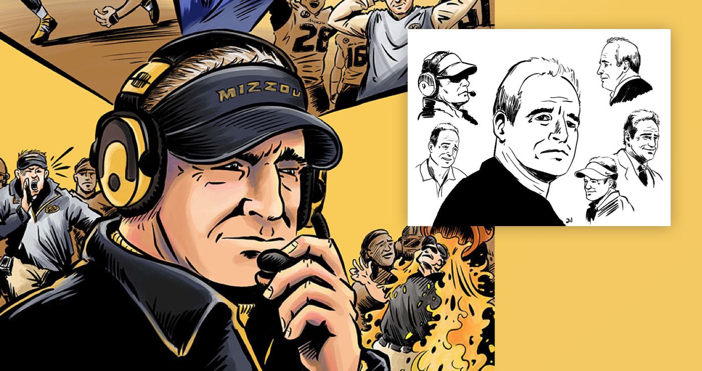 Gary Pinkel illustration